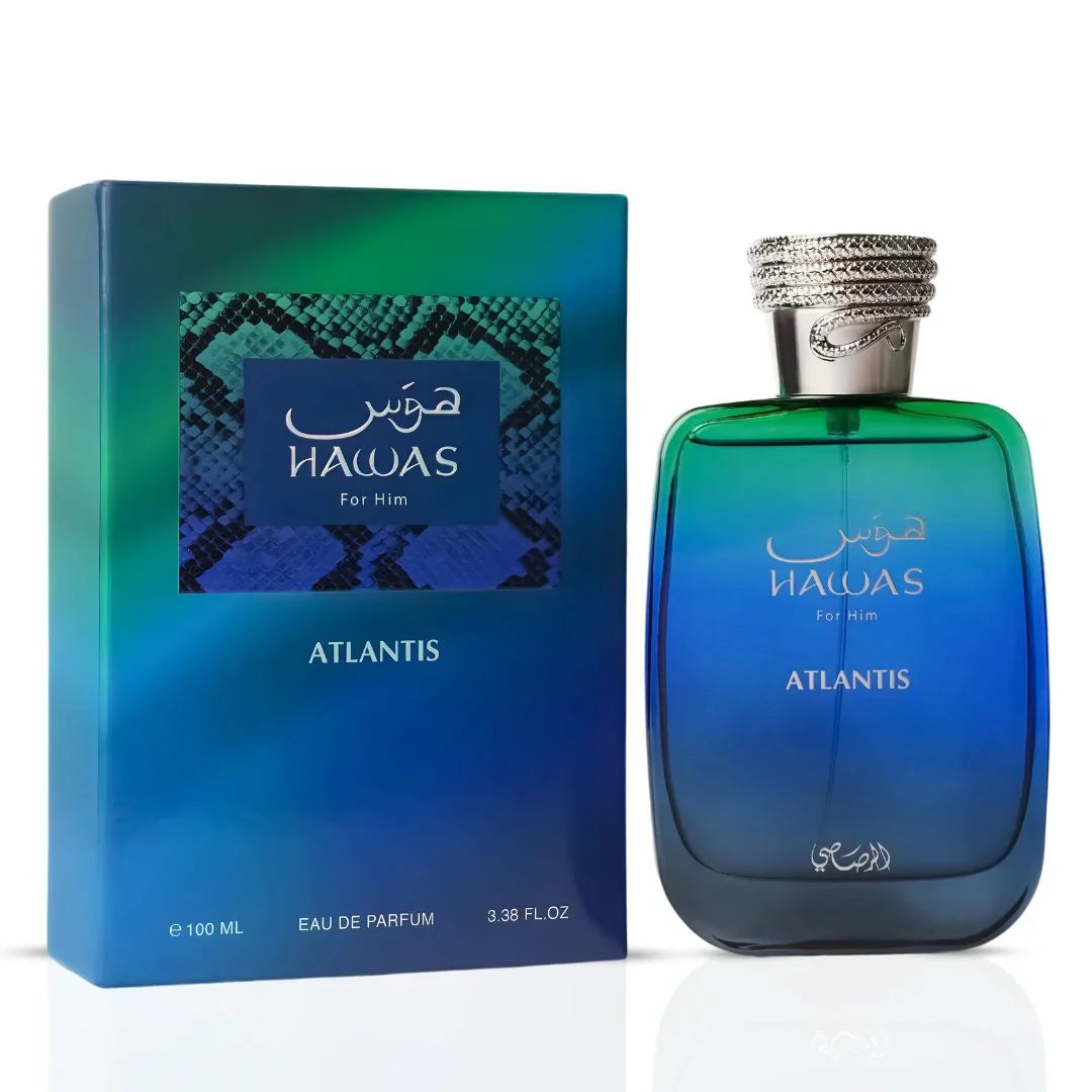 Hawas Atlantis Eau de Parfum Spray 100ml (3.4 oz) by Rasasi (PRE SALE)