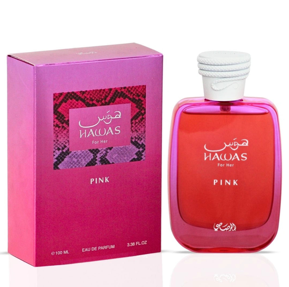 Hawas Pink For Her Eau De Parfum Spray 100ml (3.4 Oz) By Rasasi