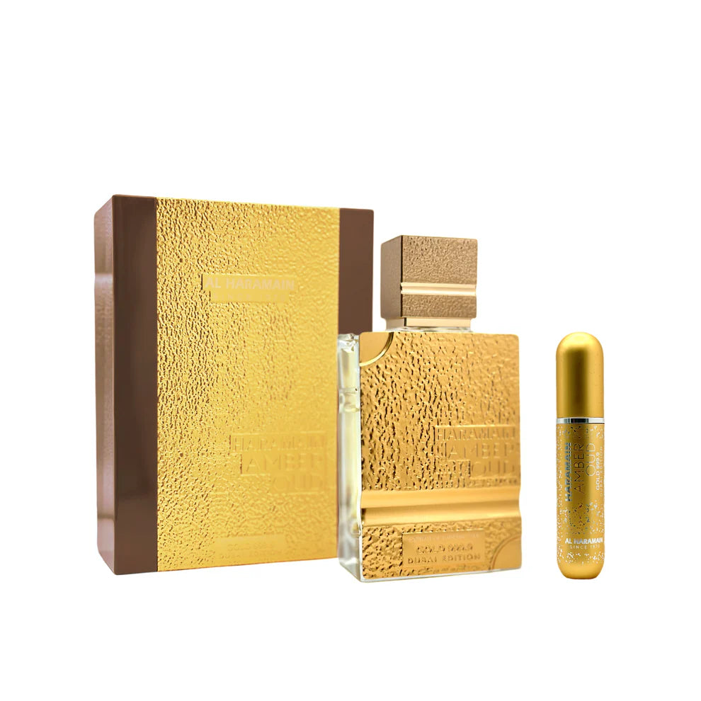 Haramain Amber Oud Gold 999.9 Dubai Edition Extrait de Parfum 2.53oz