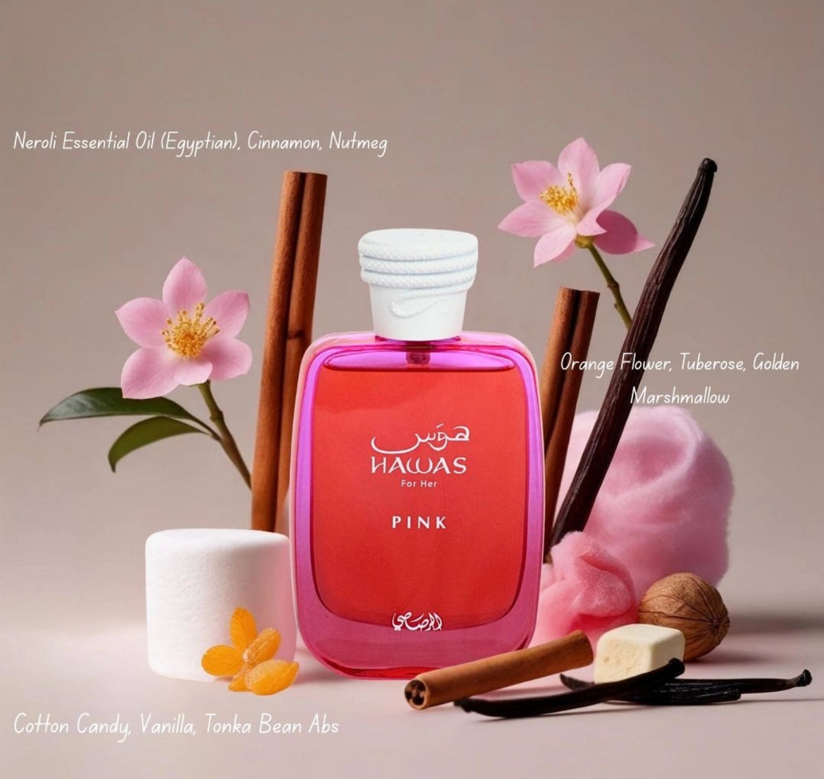 Hawas Pink For Her Eau De Parfum Spray 100ml (3.4 Oz) By Rasasi
