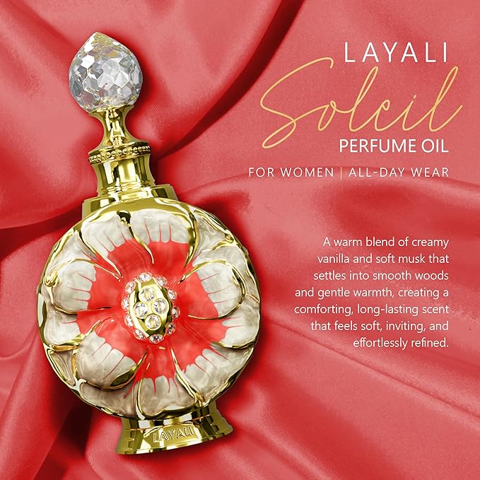 LAYALI SOLEIL For Women Perfume Oil - 15 ML (0.5 Oz) By Swiss Arabian