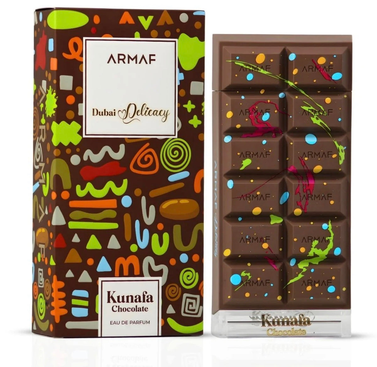 Dubai Delicacy Kunafa Chocolate Eau De Parfum Spray 70ml (2.3 Oz) Armaf