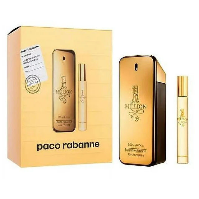 Paco Rabanne 1 Million 2-Piece Spray Fragrance Travel Set for Men