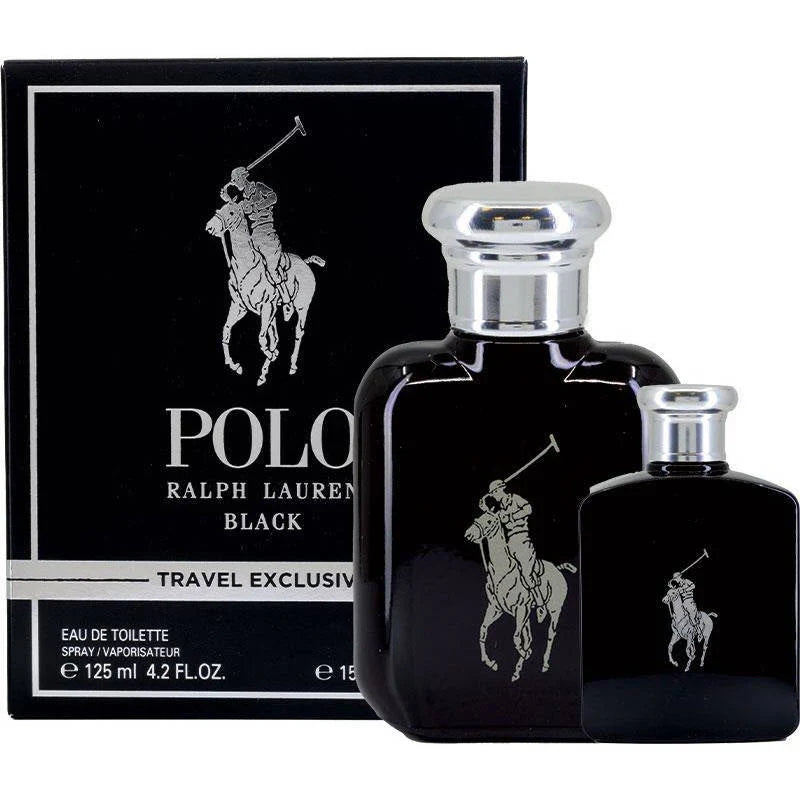 Set Travel Polo Black 2 Pcs (4.2 oz EDT + Mini) For Men