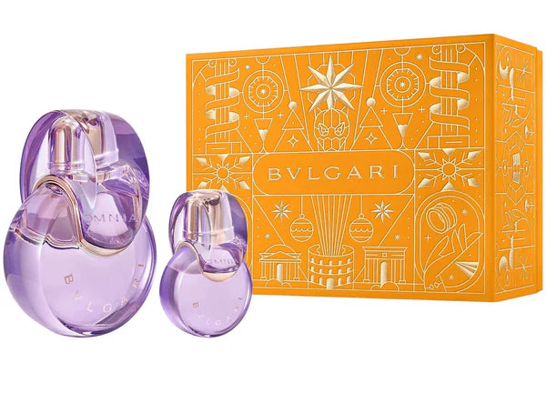 Bvlgari Omnia Amethysty Eau De Toilette Spray 3.4 oz & Eau De Toilette Spray 0.5 oz