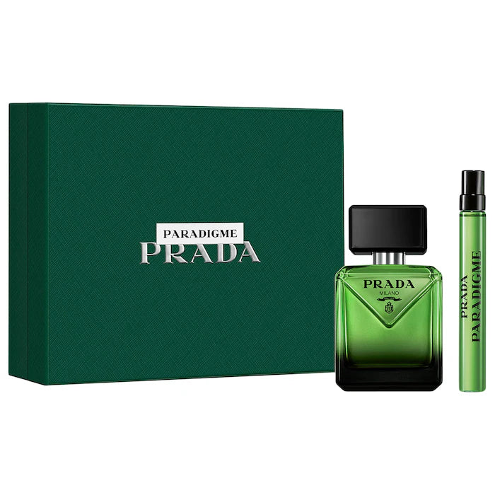Prada Paradigme Eau de Parfum Cologne Gift Set with Travel Spray 50ML 2PC SET
