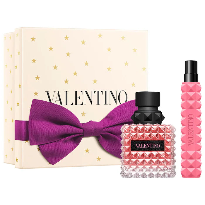 Valentino Donna Born in Roma Eau de Parfum Gift Set with Travel Spray 50ML 2PC SET